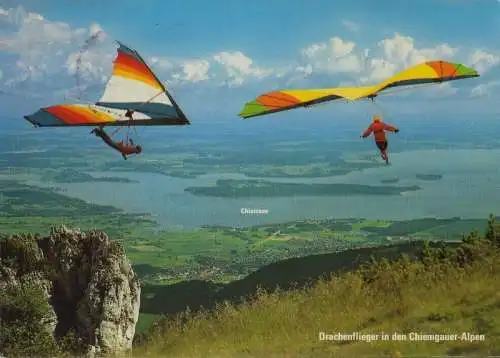 Chiemgau (Landschaft) - Drachenflieger - 1984