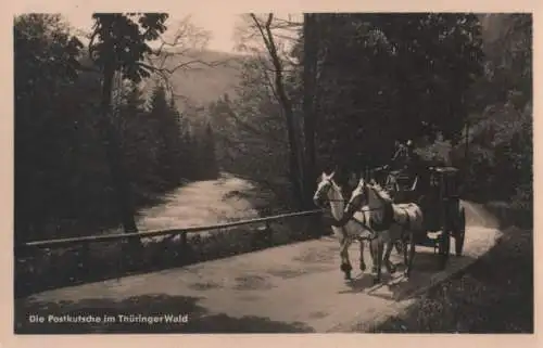 Thüringer Wald - Postkutsche - 1954