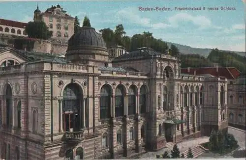 Baden-Baden - Friedrichsbad und neues Schloss - ca. 1920