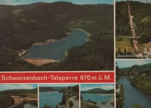 Schwarzenbachtalsperre - mit 6 Bildern - 1978