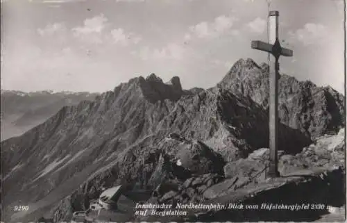 Österreich - Österreich - Innsbrucker Nordkettenbahn - Blick vom Hafelekargipfel - ca. 1960