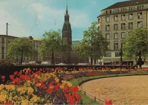 Hamburg - Jungfernstieg und Rathaus - 1970