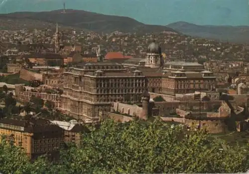 Ungarn - Ungarn - Budapest - Ansicht mit dem Schloss - ca. 1975