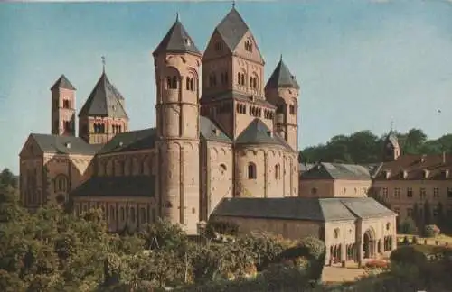 Maria Laach (Glees) - Westtürme der Basilika - ca. 1950