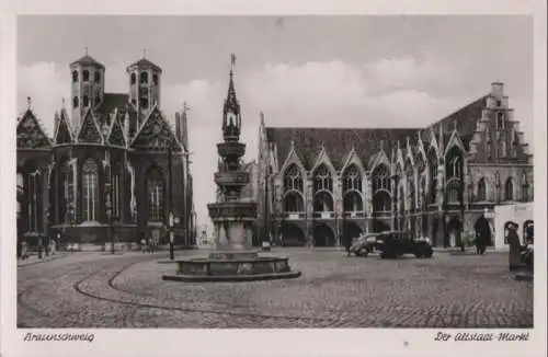 Braunschweig - Der Altstadt-Markt - ca. 1955