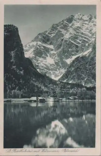 Schönau - St. Bartolomä - mit Watzmann (Ostwand) - 1939