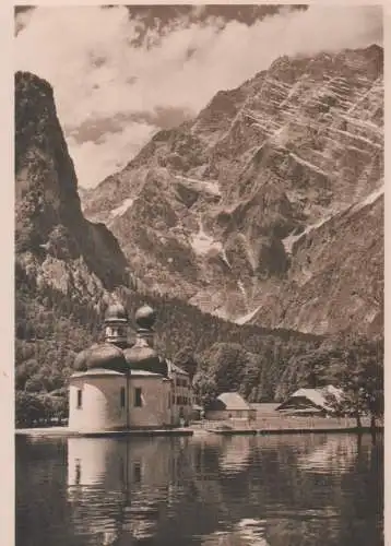 Königssee - Watzmann und St. Bartholomä - ca. 1950