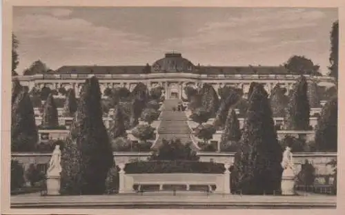 Potsdam - Sanssouci mit Terrassen - ca. 1935