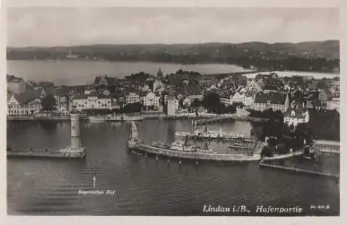 Lindau - Hafenpartie - ca. 1955