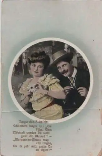 Mann und Frau Margeriten-Blümlein