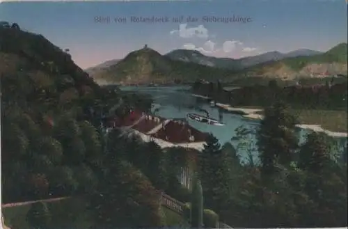 Remagen-Rolandseck - Blick zum Siebengebirge - ca. 1920