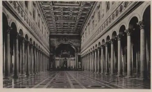 Italien - Italien - Rom - Roma - Interno della Basilica di S. Paolo - ca. 1955