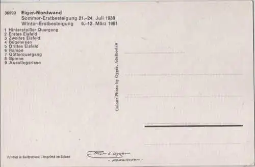 Schweiz - Eiger - Schweiz - Nordwand