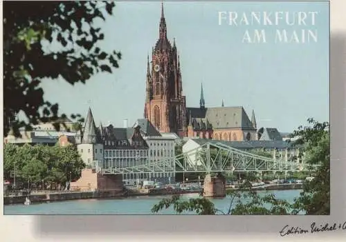 Frankfurt Main - eiserner Steg und Dom