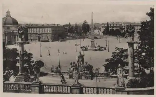 Italien - Italien - Rom - Roma - Piazza del Popolo dal Pincio - ca. 1955