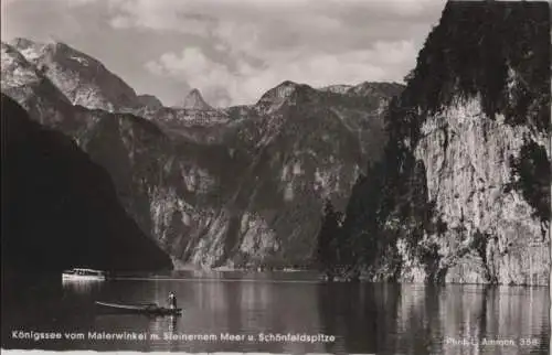 Königssee - vom Malerwinkel mit Steinernem Meer - 1955