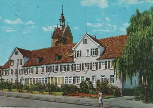 Fellbach - Lutherkirche und Rathaus - 1968