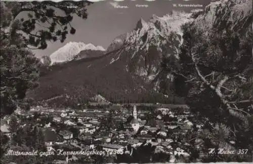 Mittenwald - gegen Karwendelgebirge - 1954