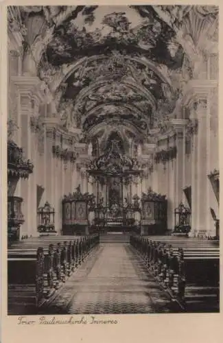 Trier - Paulinuskirche innen - ca. 1950