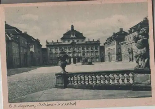 Ludwigsburg - Schloßinnenhof - ca. 1950