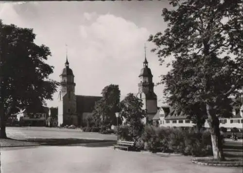 Freudenstadt - Marktplatz mit Stadtkirche - 1967