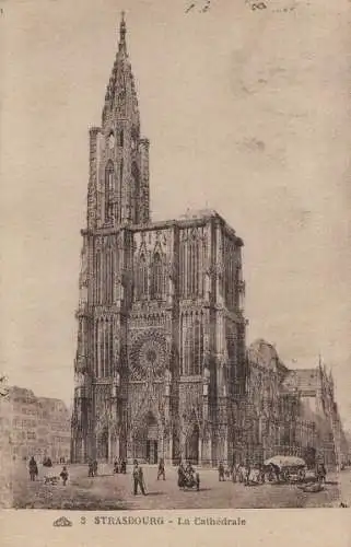 Frankreich - Frankreich - Strasbourg - La Cathedrale - 1949