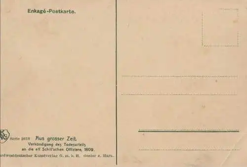 Schillsche Soldaten -Todesurteil