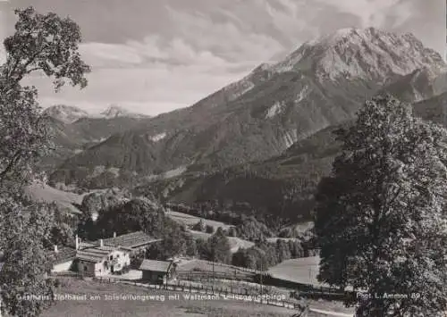 Berchtesgaden - Gasthaus Zipfhäusl am Soleleitungsweg - 1958