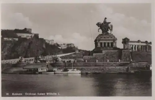 Koblenz - Denkmal Kaiser Wilhelm I. - ca. 1940