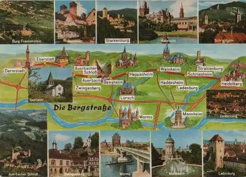 Bergstraße - u.a. Weinheim und Ladenburg - 1975