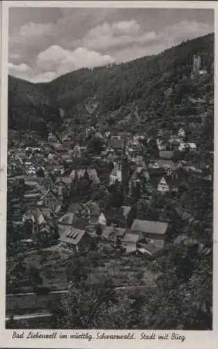 Bad Liebenzell - Stadt mit Burg - ca. 1955