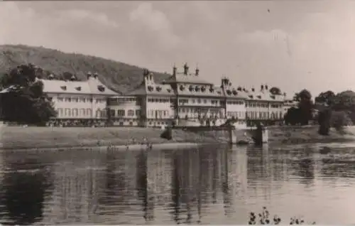 Dresden-Pillnitz - Schloß, Elbansicht - 1963