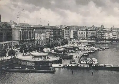 Hamburg - Jungfernstieg - ca. 1955