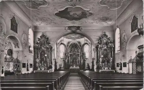 Sankt Märgen - Inneres der Wallfahrtskirche - ca. 1960