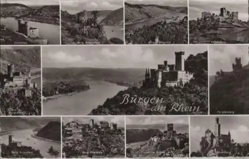 Rhein - Burgen, u.a. Fürstenberg - 1957