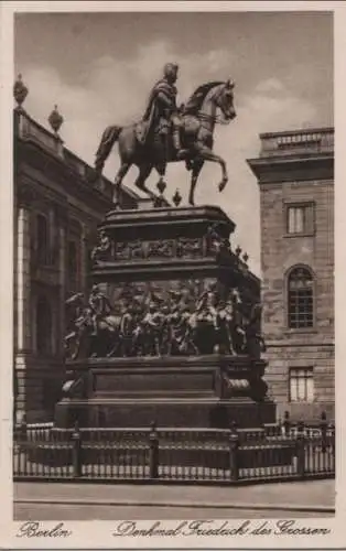 Berlin-Mitte, Denkmal Fiedrich der Große - ca. 1950