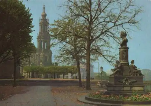 Dresden - Brühlsche Terrasse - 1989