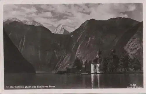 Schönau - St. Bartolomä - gegen das Steinerne Meer - 1949