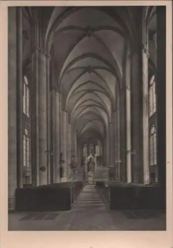 Marburg - Elisabethkirche, Mittelschiff - ca. 1950