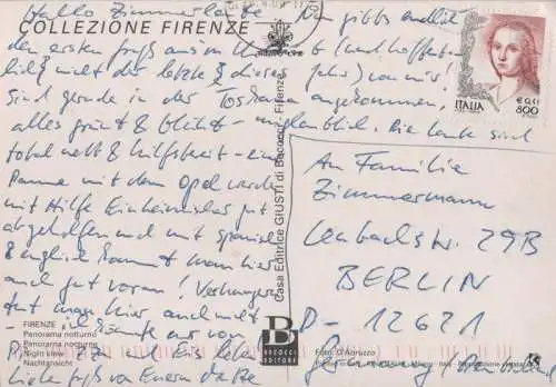 Italien - Florenz - Firenze - Italien - Nachtansicht