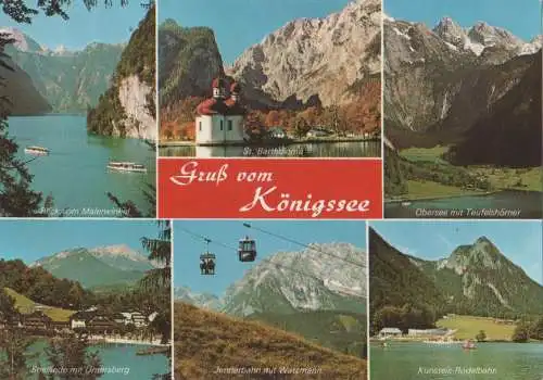 Königssee - u.a. Jennerbahn mit Watzmann - ca. 1980