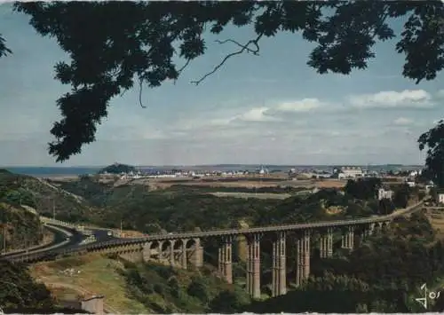 Frankreich - Frankreich - Saint-Brieuc - Le viaduc vers Cesson - 1966