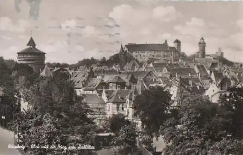 Nürnberg - Burg vom Hallertor - 1955