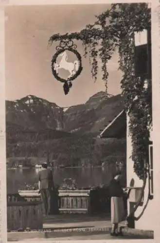 Österreich - Österreich - St. Wolfgang - Weißes Rössl, Terrasse - ca. 1955