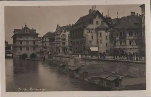 Schweiz - Schweiz - Zürich - Rathausquai - ca. 1955