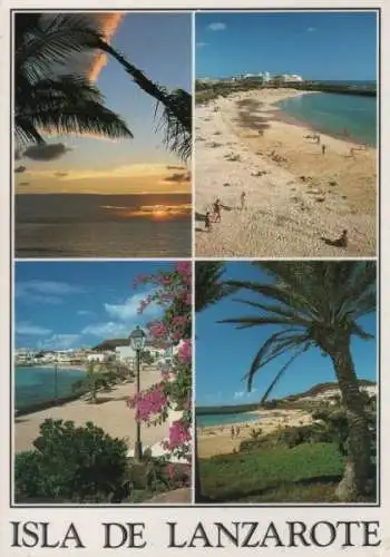 Spanien - Spanien - Lanzarote - 4-Bilder-Karte - 1992