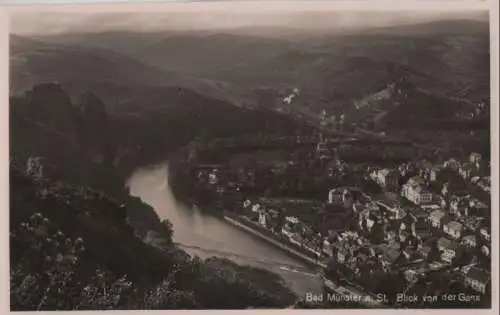 Bad Münster am Stein-Ebernburg - Blick von der Gans - ca. 1950