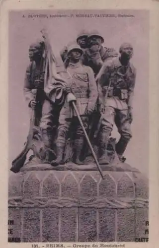 Frankreich - Frankreich - Reims - Groupe du Monument aux Heros - ca. 1935