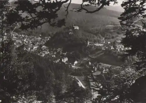 Schwarzburg - Blick vom Trippstein - ca. 1985