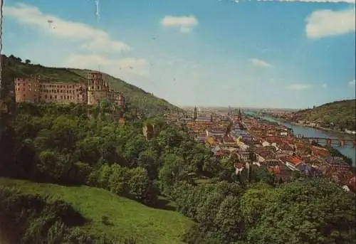 Heidelberg - Blick von Scheffelterrasse - 1963